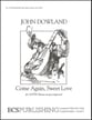 Come Again Sweet Love SATB choral sheet music cover